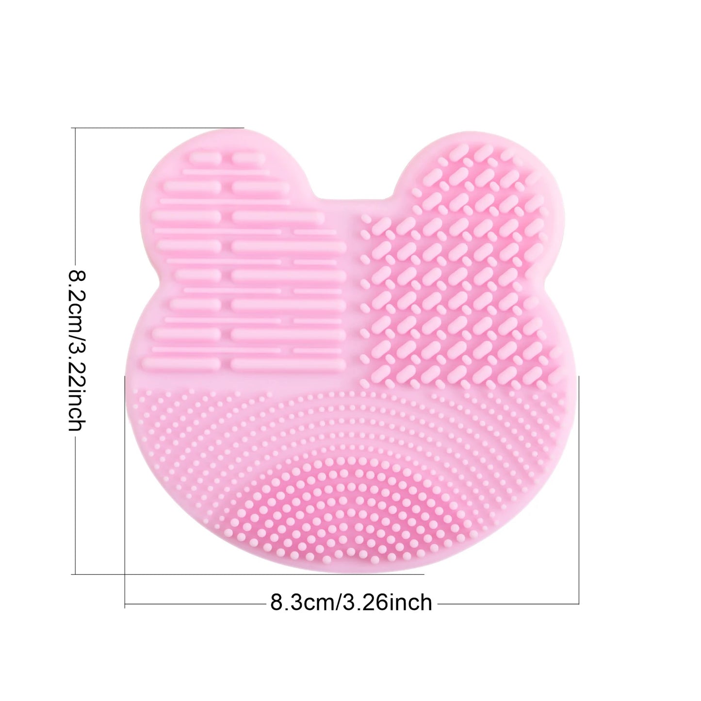 Makeup Brush Cleaning Tool ,1pcs Silicone Cute Portable Bear Shaped Cleansing Makeup brush cleanerfor Prevent Makeup Residue