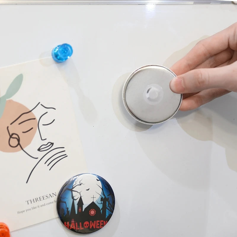 58mm 100set DIY Blank Pin Button Badge Material Whiteboard Fridge Magnets Mini Morror Making Parts Punch Press Machine Supplies