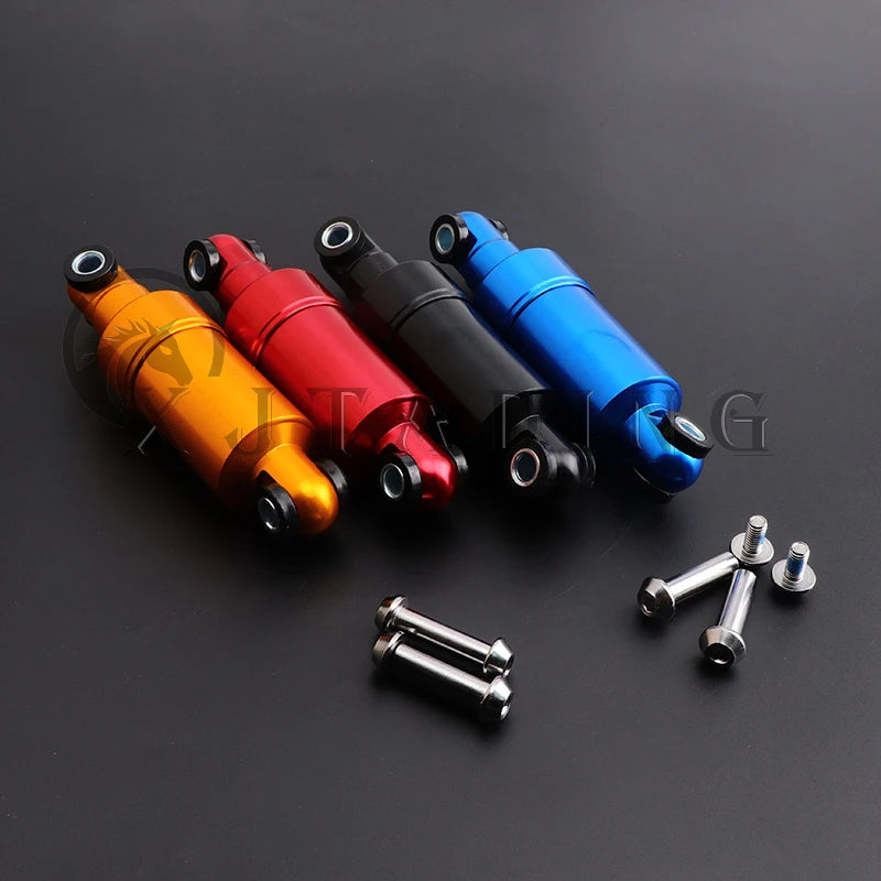 110mm 125mm 150mm 750LBS Electric Scooter Aluminum Shock Absorber Suspension Bicycle 24mm Front/Rear Wheels AllInclusive Spring
