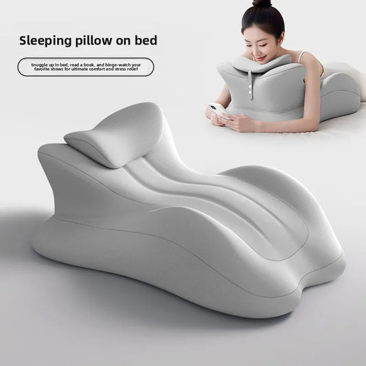 Multi-functional Ergonomic Pillow for Prone Sleeping, Phone Use, Reading, Slow-Response Support for Couples and Lovers
