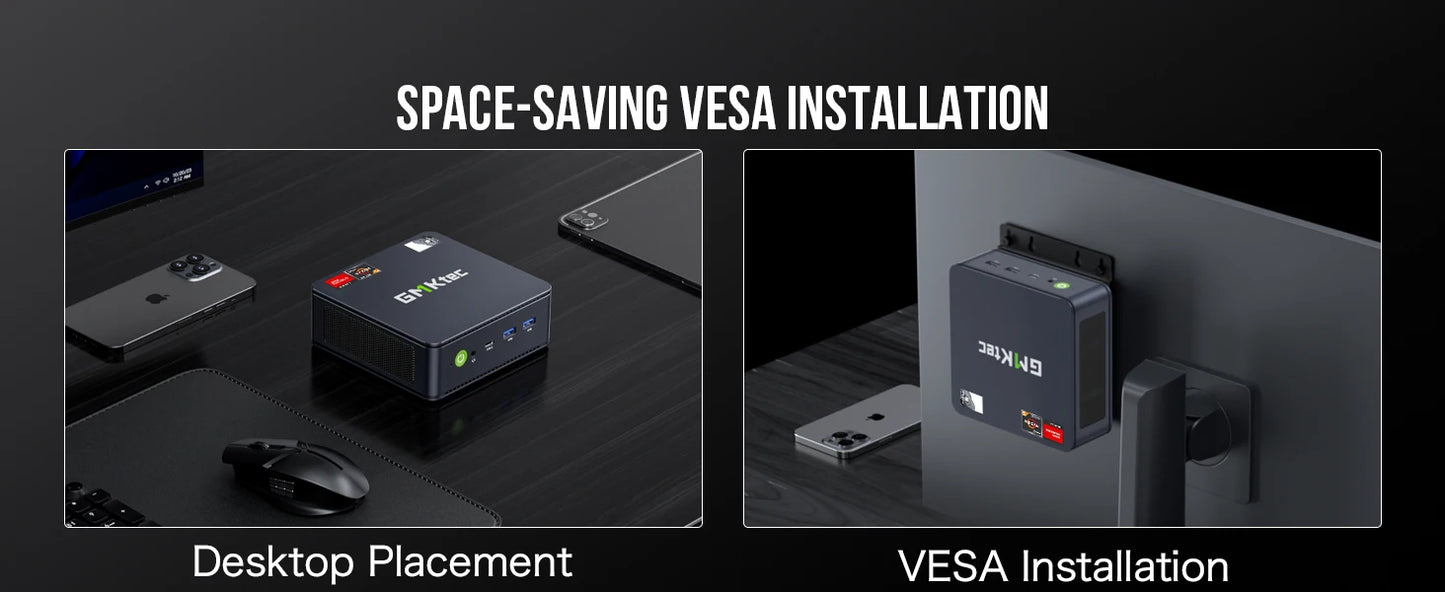 GMKtec M6 Mini PC AMD R5 6600H 6-core 12-thread Computer 16GB DDR5 512GB PCIe 3.0 SSD WiFi 6 BT5.2 Mini PC Desktop Computer