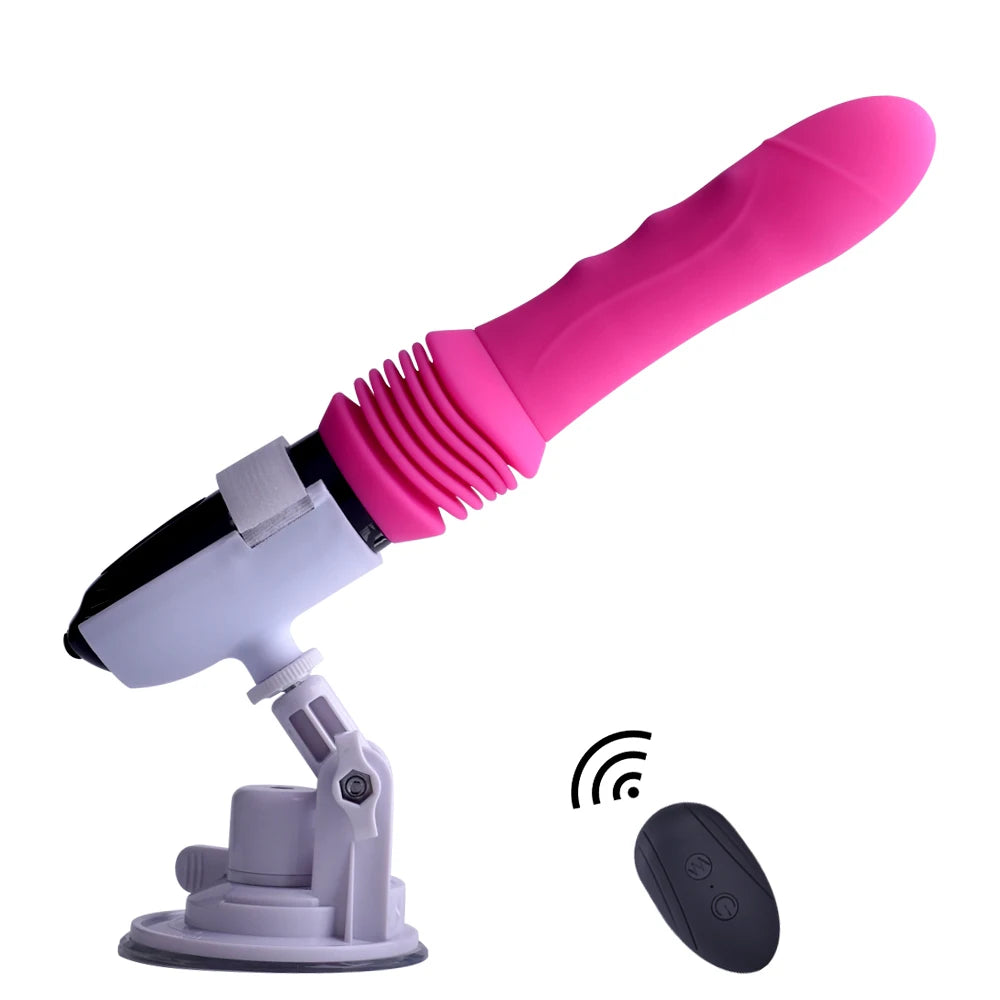 Thrusting Dildo Vibrator Sex Machine Auto Telescopic Vagina Anal Stimulator G Spot Clitoral Female Masturbator Sex Toy for Women