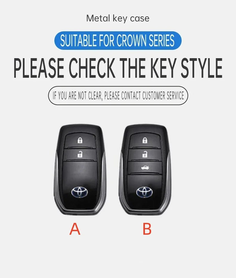 Car Remote Key Case Cover For Toyota CHR Hilux Fortuner Land Cruiser 200 Camry Corolla Crown RAV4 Highland Keychain Accessories