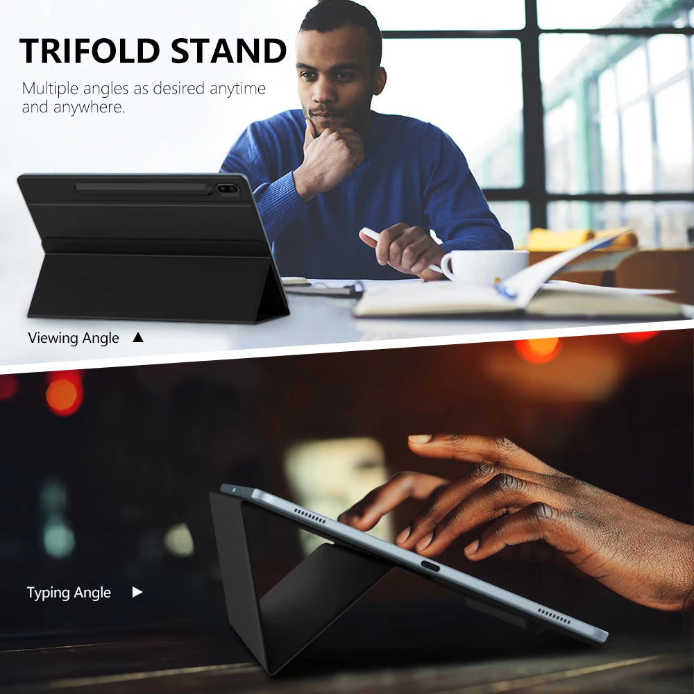 Case For Samsung Galaxy Tab S6,Ultra Thin Magnetic Stand Cover With Pencil Holder For Galaxy Tab S6 Anti-Fall Smart Case