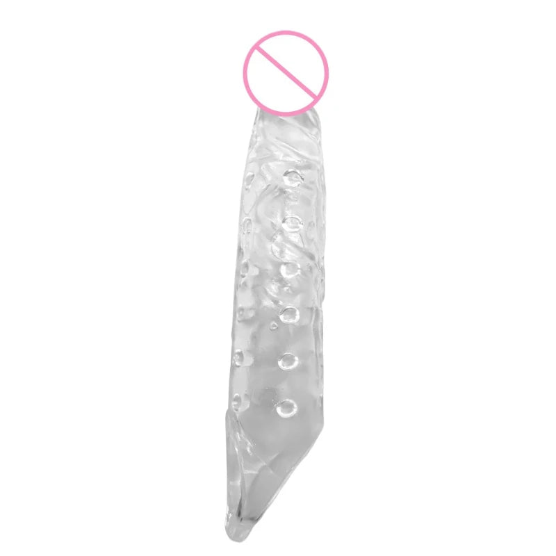 28cm Large Penis Sleeve Sex Toys for Men Penis Enlargement Extender Condom Penis Extension Adult Toys Delay Ejaculation Sex Shop