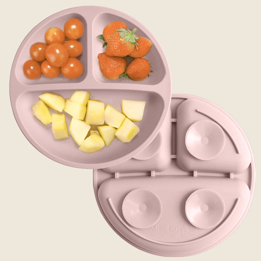 1PCS Baby Sucker Silicone Dining Plate BPA Free Children Dishes Suction Toddle Training Tableware Kids Feeding Bowls Baby Stuff