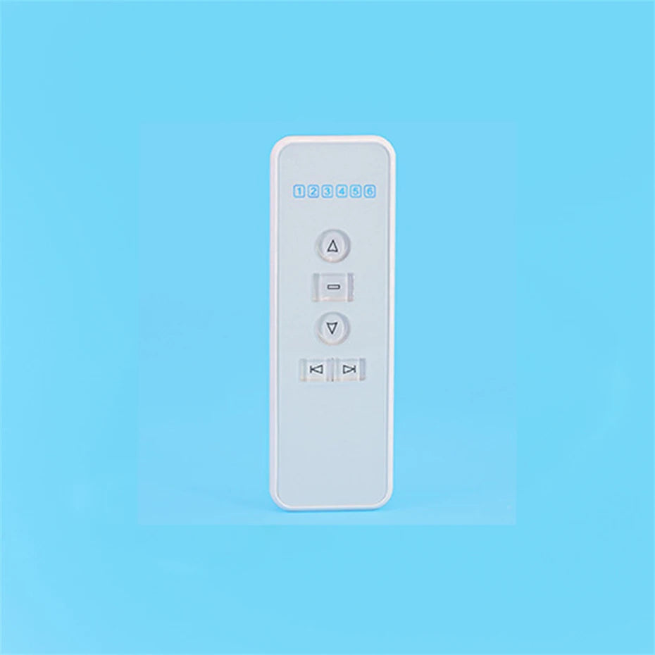 A-OK AC123-6 Channel Hand-held Remote for A-OK RF433 Electric Curtian Motor Tubular motor,Control 6pcs motors,with Battery