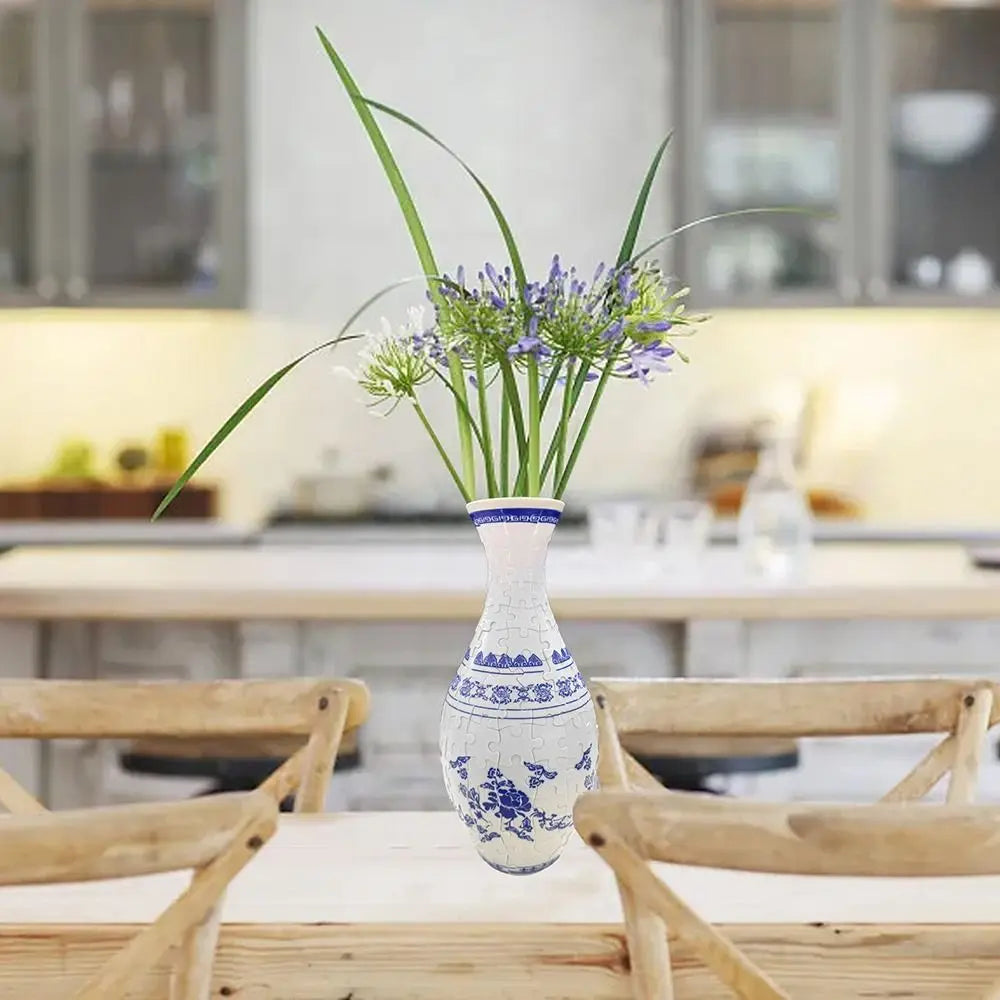 160 Curved Plastic Puzzle 3D Puzzlef Flower Vase Flower Arrangements DIY Arts 3D Art Puzzle Vase Housewarming Gift Puzzle Kit