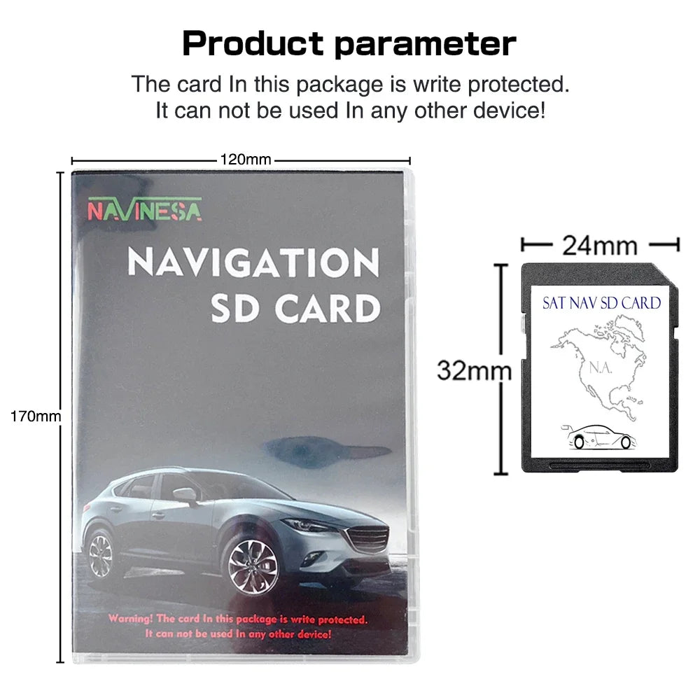 Update 2024 Australia New Zealand maps for Mazda 2 3 6 CX3 CX5 CX8 CX9 MX5 Vehicle Multimedia SD Card Connect System Navigation