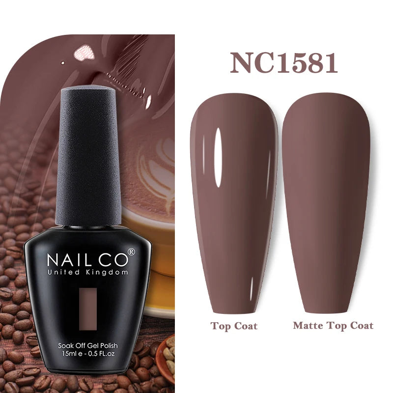 NAILCO Gel Nail Polish 15ml Nail Art Vernis Semi Permanent Soak off UV Gel Polish Gel Manicure Nail Varnish Nail Color Ongles