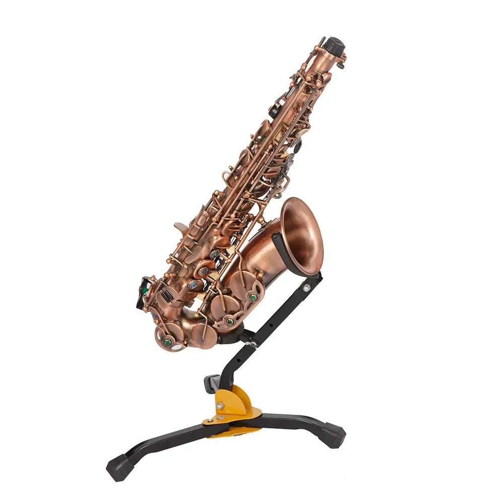 Alto Saxophone Stand Foldable Woodwind Instrument Accessories Tripod Holder Portable Metal Floor Bracket Alto Saxophone Parts