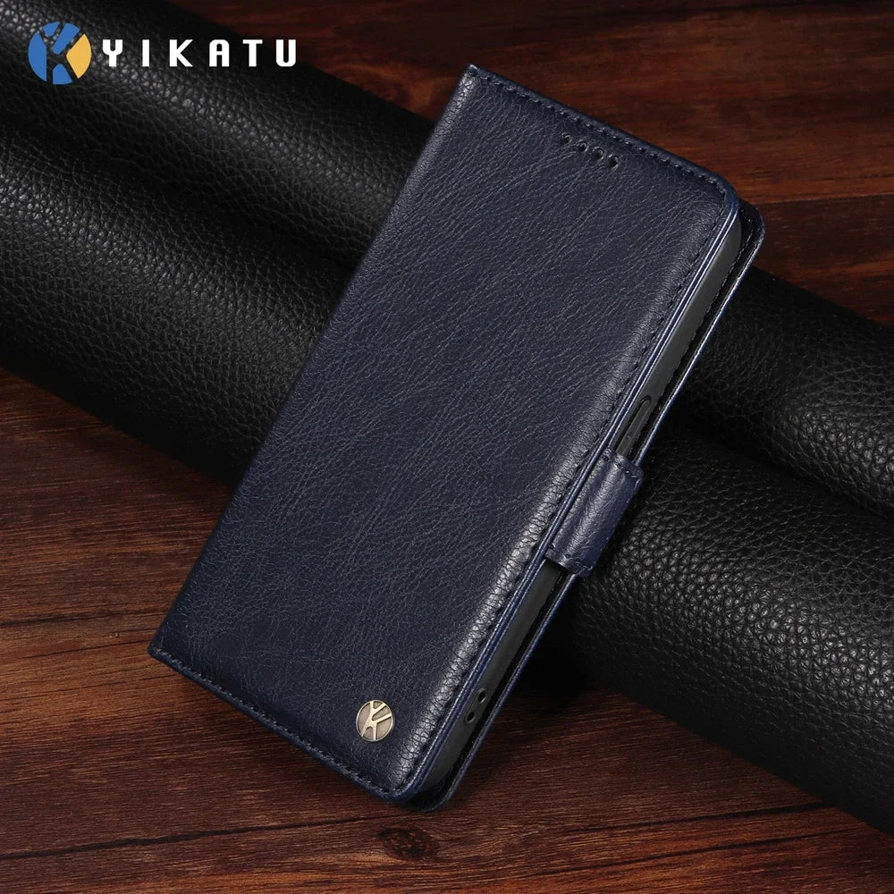 Magnetic Leather Wallet Case for Vivo Y400 V60 V50 V40 SE V30 V30E V29 V29E V27 Lite Pro 4G 5G Luxury Prenium Case Phone Cover