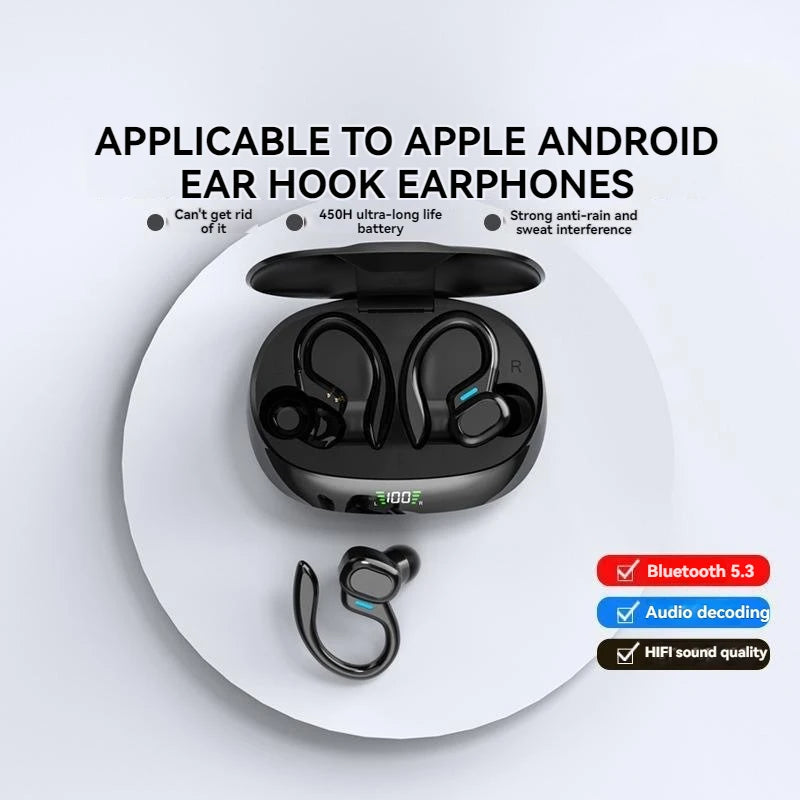 SP16 over-ear ultra-long battery life sports running digital display noise cancelling wireless Bluetooth headset