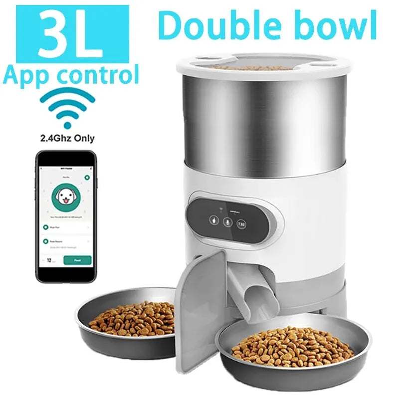 Tuya Smart APP Pet Feeder Cat And Dog Food Automatic Dispenser Suitable For Small And Medium Sized Cats And Dogs Remote Feeding