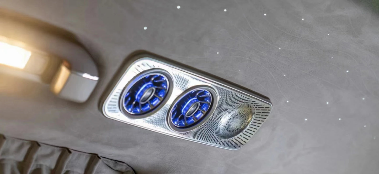 Interior Roof LED Air Conditioning Turbo Vent AC Outlet Trim  For Mercedes Benz V Class EQV Vito Viano Valente Metris W447 V250