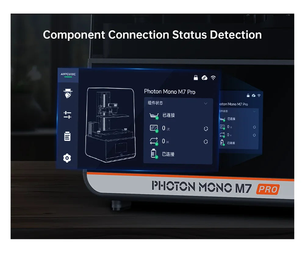 ANYCUBIC Photon Mono M7 Pro 10.1'' LCD Resin 3D Printer 14K Mono MSLA 3D Printer Speed Up to 170mm/h Printing Size 223*126*230mm