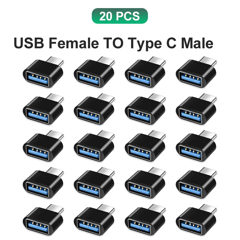 Type C to USB Adapter 3.0 USB-C 3.1 Male OTG A Female Data Connector For MacBook Pro iPad Mini 6/Pro MacBook Air Type C Devices