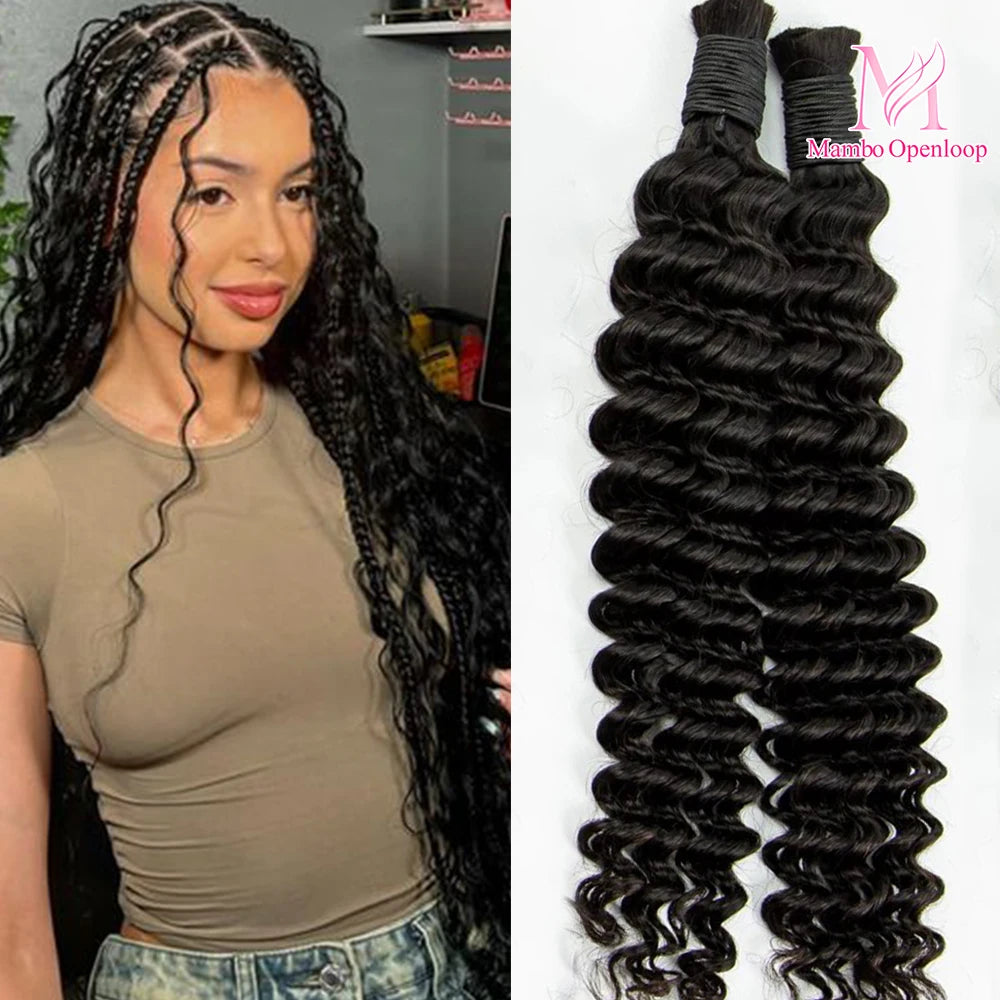 Boho Braids Human Hair Curly Bulk Hair For Braiding Burgundy No Weft Curly Hair Bundles Honey Blonde for Boho Braid Hair