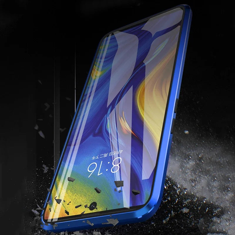 New 360 Protect Magnetic Case For Samsung Galaxy S24 S25 Ultra S23 S22 S21 S20 S23 FE S9 S10 Note 8 9 20 A72 Sided Glass Back