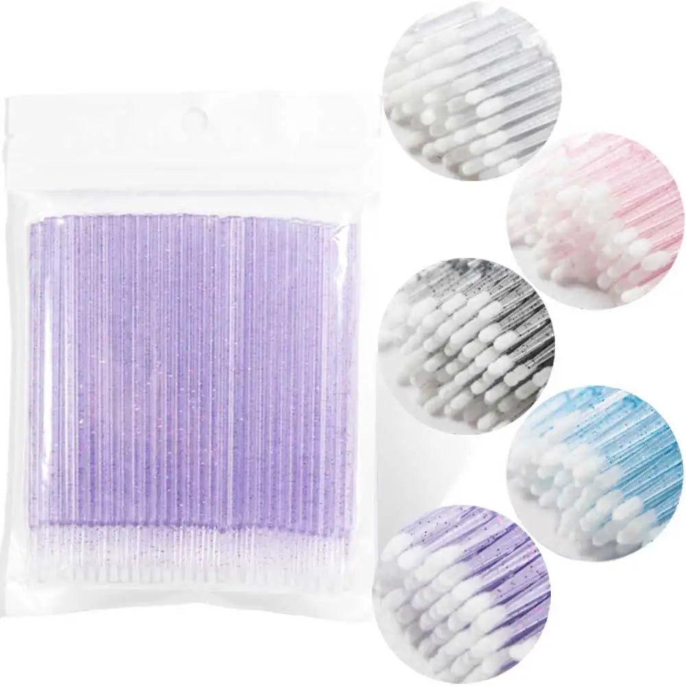 Disposable MicroBrush Eyelashes Extension Individual Lash Removing Swab Micro Brush For Eyelash Extension Tools