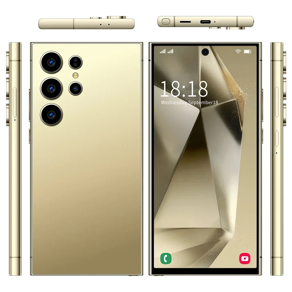 2025 New Hot S25 Ultra Original Intelligent 5g Dual Card Dual Standby Android 14 System 8000mah Battery Global Version