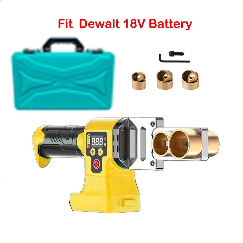 Electric Pipe Welding Machine Cordless Fuser PPR PE Soldering Iron Plastic Tube PP Heating Hot Melt Fit Makita/Dewalt No Battery