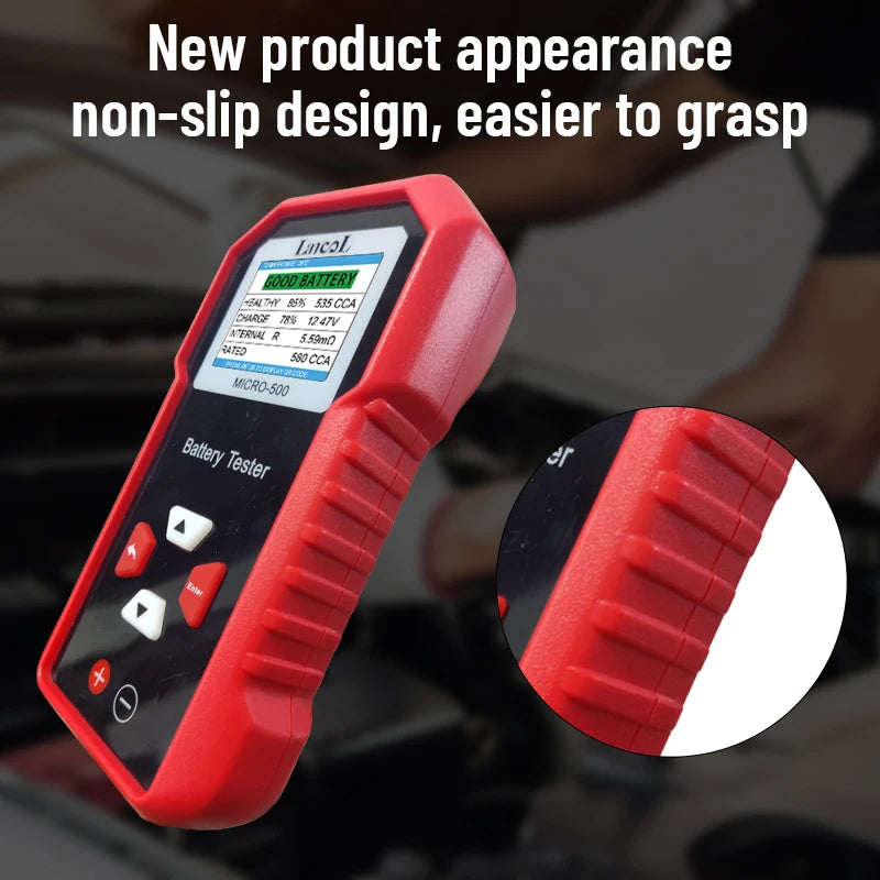 Lancol Micro 500 12V Car Battery Tester 40-3000 CCA Lithium Battery Test Lead Acid Battery Analyzer LED Display with QR Code