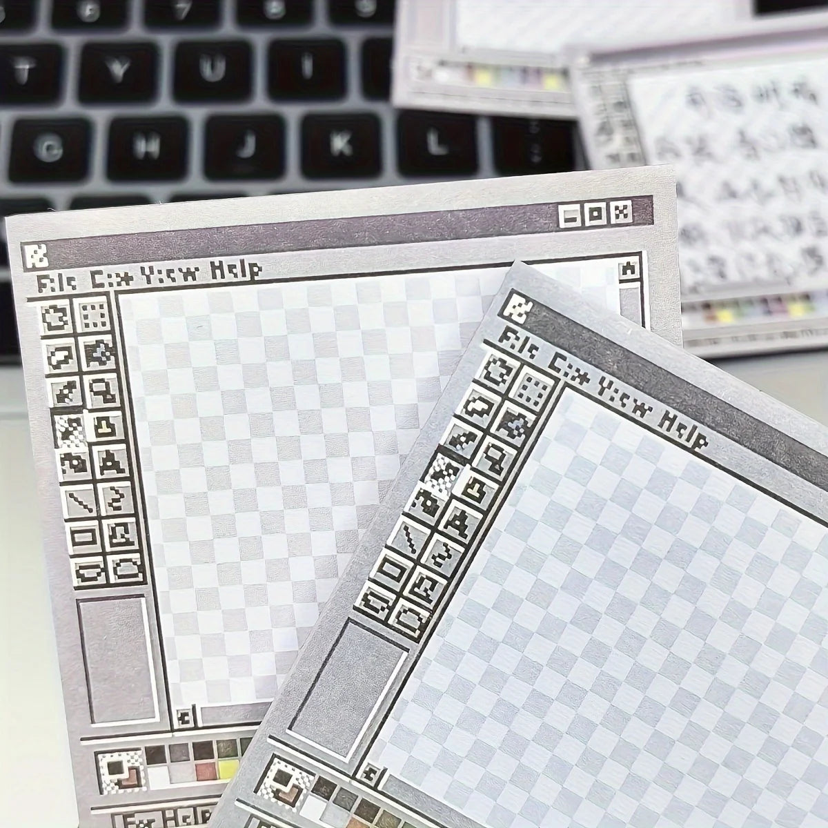 50-Sheet Square Sticky Notes Pad - Perfect for Students & Office Decor | Aesthetic Tear-Off Memo Paper