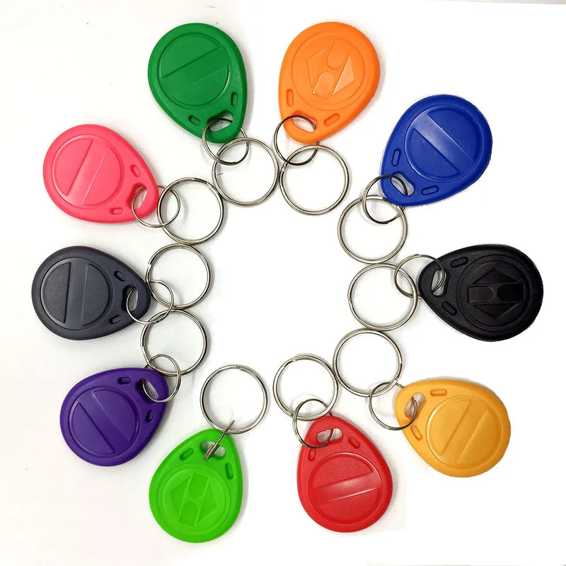 100pcs T5577 EM4305 Rewritable 125KHz RFID Tag Writable Rewrite Duplicate Copy EM4100 Card Key Fob Proximity ID Token Keyfobs