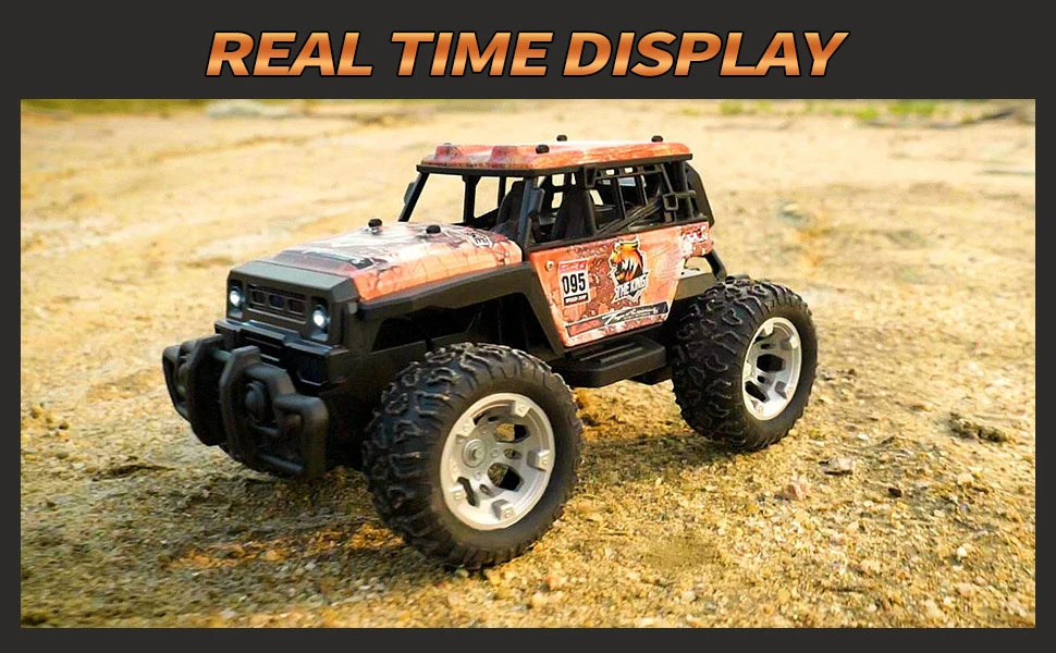 2.4G RC Car Electric Drive Off-Road Big Wheel High Speed Purple Remote Control Trucks Girls Toys for Children
