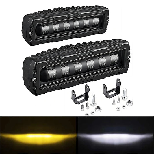 6inch Spotlight LED Light Bar Car Offraod Driving Fog Light White Yellow 12V 24V LED Headlights Work Lamp for ATV Truck LED Pods