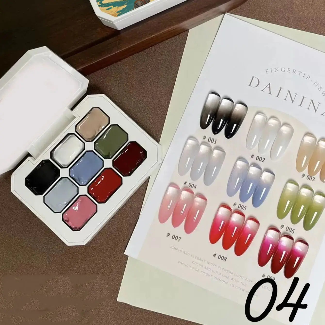 5/9 Colors Solid Nail Polish Palette Peelable UV/LED Polish Lacquer Salon Gel Nail Art Varnish Thanksgiving Gifts