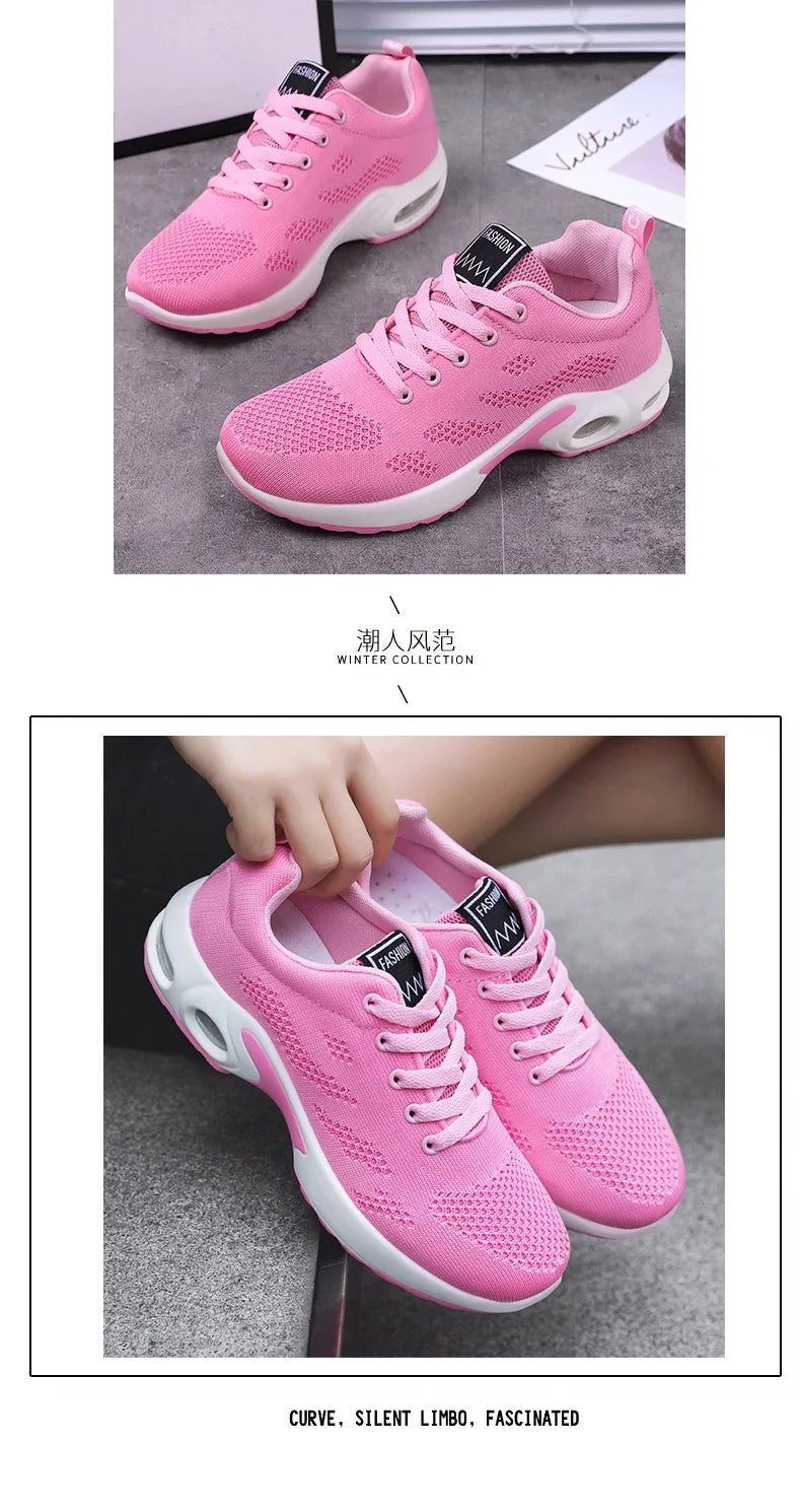 2024 Summer Women Shoes Breathable Mesh Outdoor Light Weight Sports Shoes Casual Walking Sneakers Tenis Feminino Zapatos Mujer
