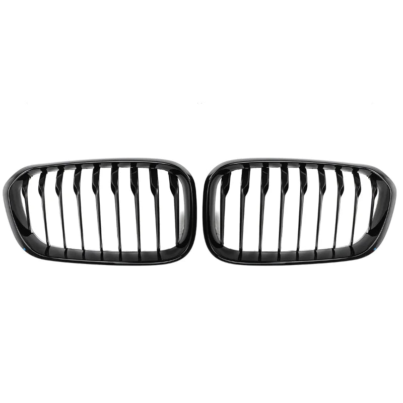 2015-2017 Front Bumper Kidney Grill Grille Glossy Black Racing Grille Sports Slat For BMW F20 F21 120i 1 Series 2015 2016 2017
