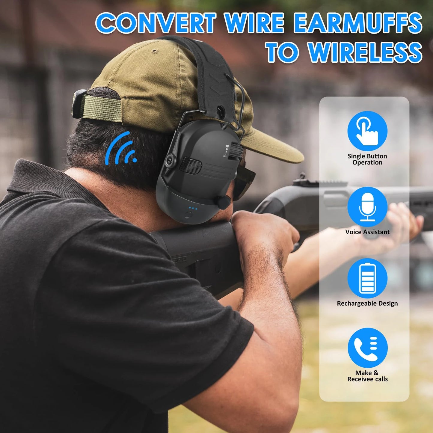 W1 Wire-controlled Headphone Bluetooth Adapter For Walker Series Converter To Wireless Earmuffs Converter
