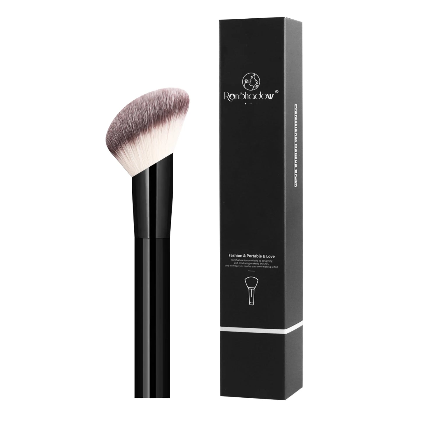 Single Makeup Brush for Flawless Application Seamless Finish Foundation Brush Soft Fiber Hair Fashionable Design