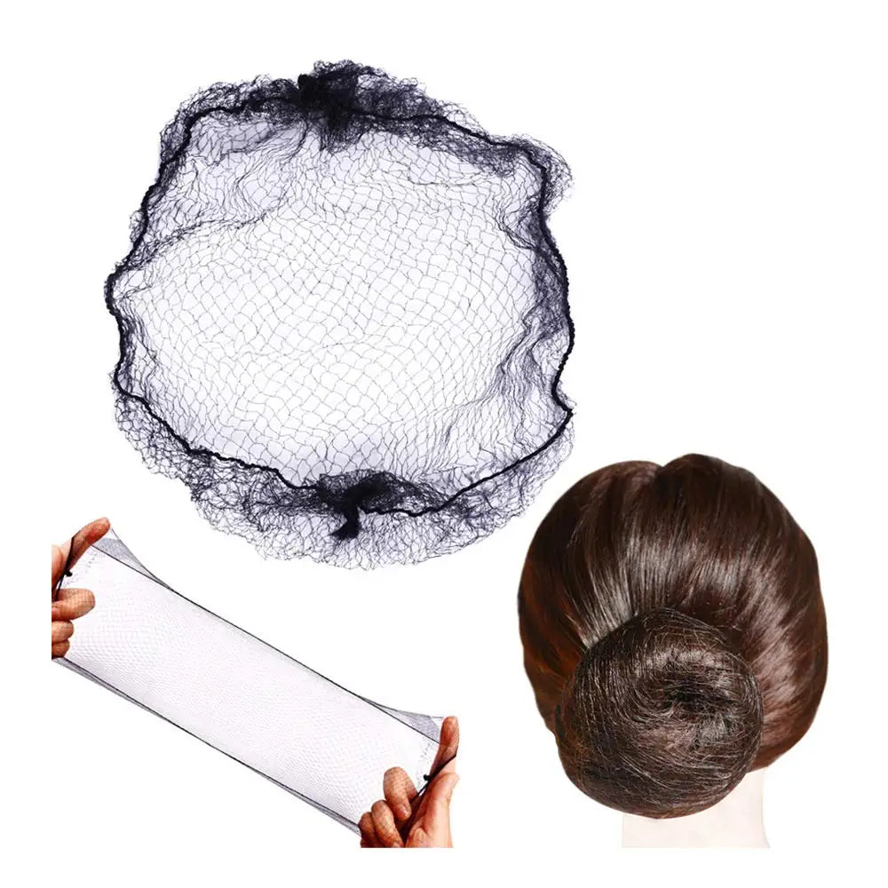 Hair Net 50 Pcs, 24 Inches Hair Nets Elasticity Invisible Elastic Mesh for Food Service, Ballet Bun, Sleeping, Women and Wig