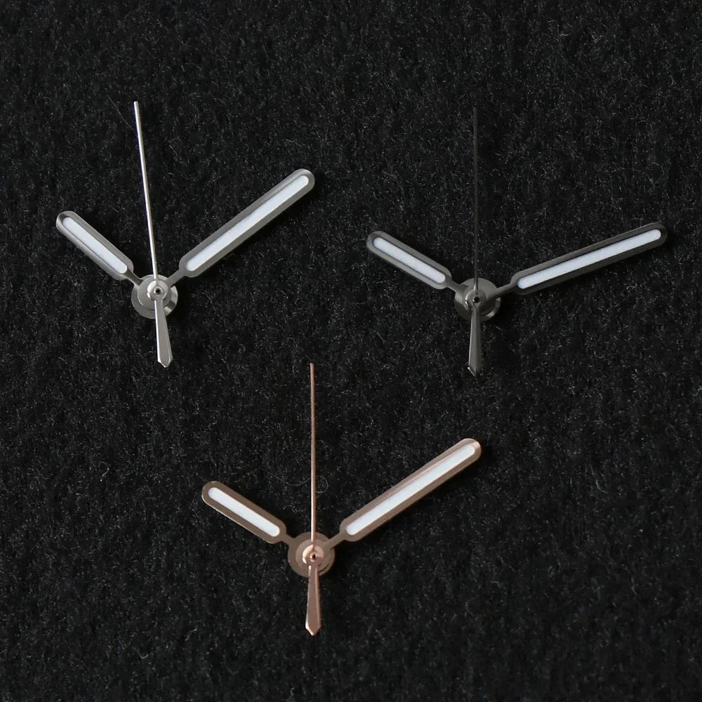 8.5*12.5*12.5mm NH35 Watch Hand for Seiko Nautilus NH35 NH36 Movement Watch Needle Hands Green Lume Silver Vintage Accessories
