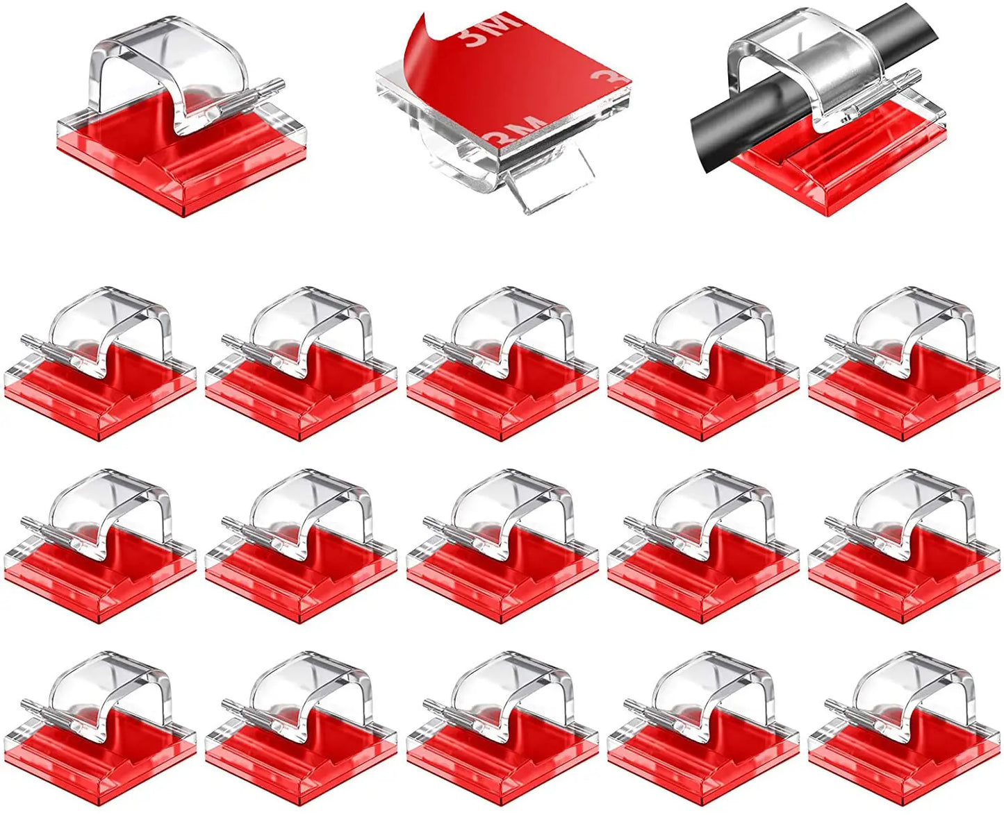 Charging Data Line Network Cable Finishing Line Clip Power Line Fixed Clip Self-Adhesive Pipe Line Alignment Multi-Purpose Clip