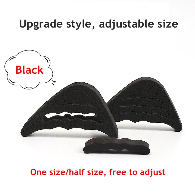 Toe Plug Soft Half Insoles Reusable Toe Sponge Filler Inserts for Shoes Adjustable Too Big Foot Brace Pads Unisex Shoe Inserts