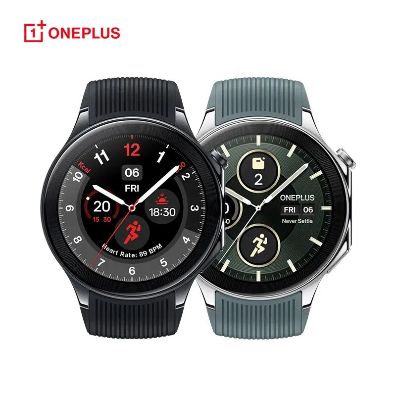 OnePlus Watch 2 Global Version Smart Watch 2GB RAM 32GB ROM 1.43'' AMOLED Display Google Wear OS 4 Dual Frequency GPS NFC