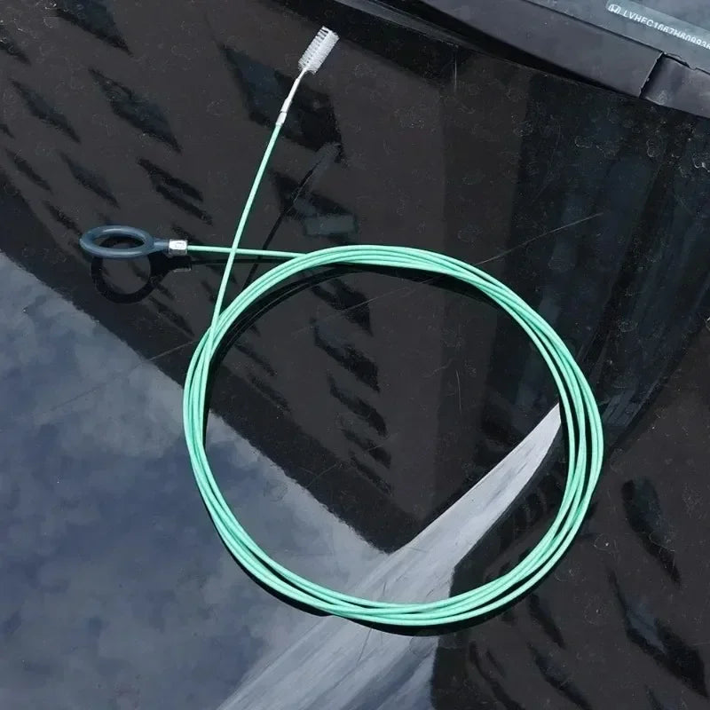 3m Drain Hole Cleaning Brush Flexible Car Drain Dredge Sunroof Cleaning Scrub Brush Tool Accessories Skylight Drain Pipe Brush