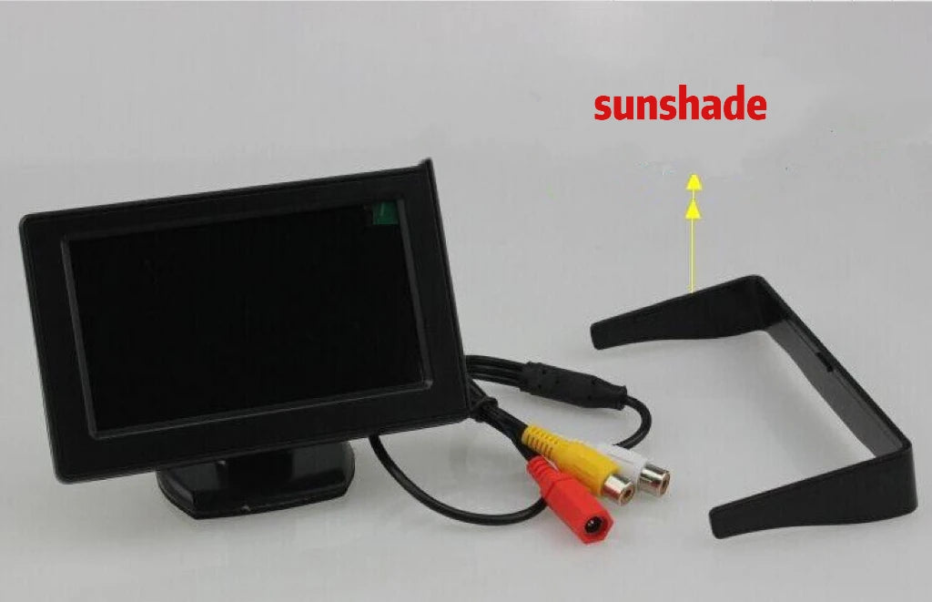 4.3 (16:9) Car Mounted Display Easy Install Desktop High-Definition Reverse Image Cargo Car Blind Spot Universal Machine Display
