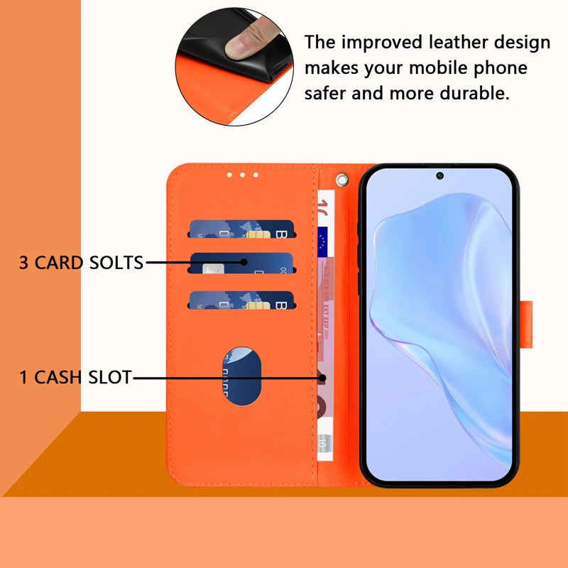 For Funda Tecno Camon 50 Pro 4G Case Candy Solid Color Flip Cover on for Tecno Camon 50 pro 4G CN5c Leather Phone Case Coque