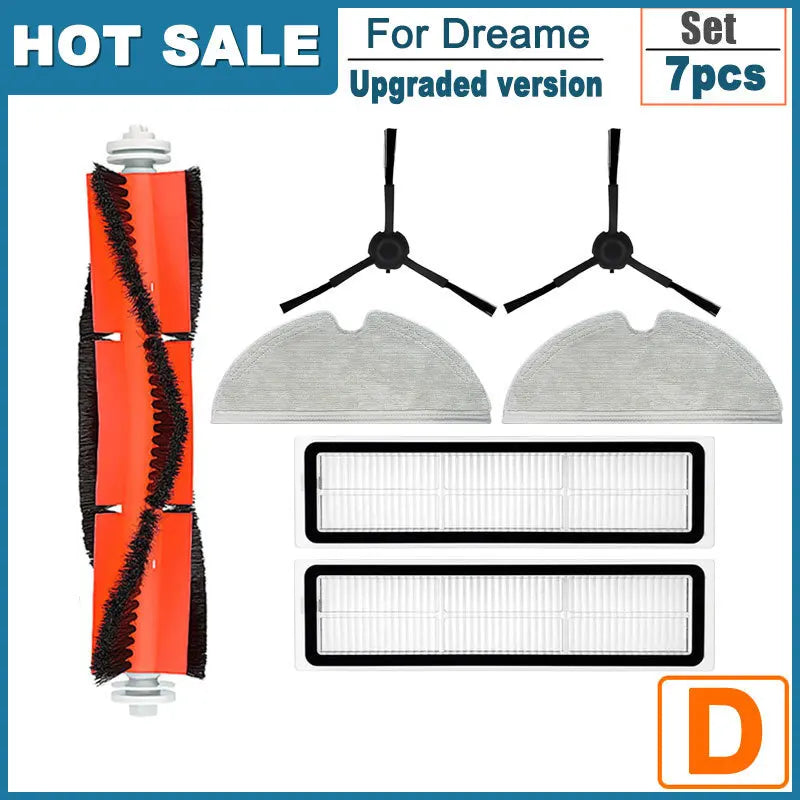 Fit For Dreame D9, D9 Max, L10 Pro, Trouver LDS Finder Roller Side Brush Mop Hepa Filter Vacuum Cleaner Accessory Part