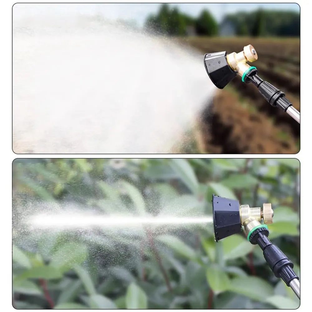 High Pressure Sprayer Nozzle Adjustable Agricultural Atomization Nozzle Brass Agricultural Spray Nozzle Head Gardening Tools