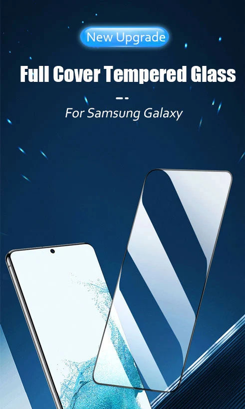 2PCS Fingerprint Unlock Tempered Glass For Samsung Galaxy S25 S24 Ultra S23 S22 Plus S21FE S23Fe S24Fe Screen Protector Glass