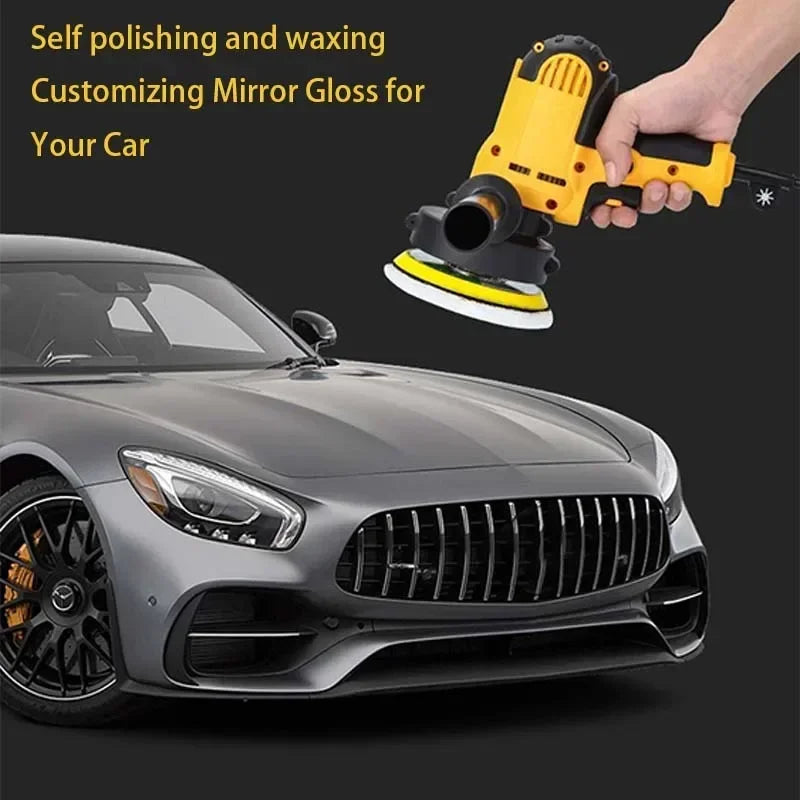 Electric Car Polisher Waxing Machine Automotive Scratch Repair Small Flat Polishing Tool with EU Plug for Auto Detailing