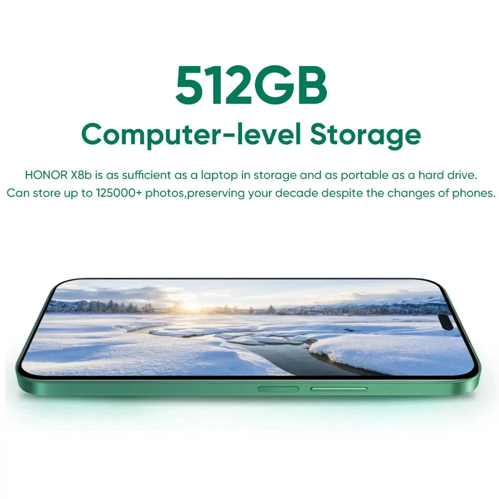 Global Version HONOR X8b 4G Smartphone 8GB RAM 512GB ROM Snapdragon 680 90Hz Refresh Rate Display 108MP Camera 4500mAh Battery