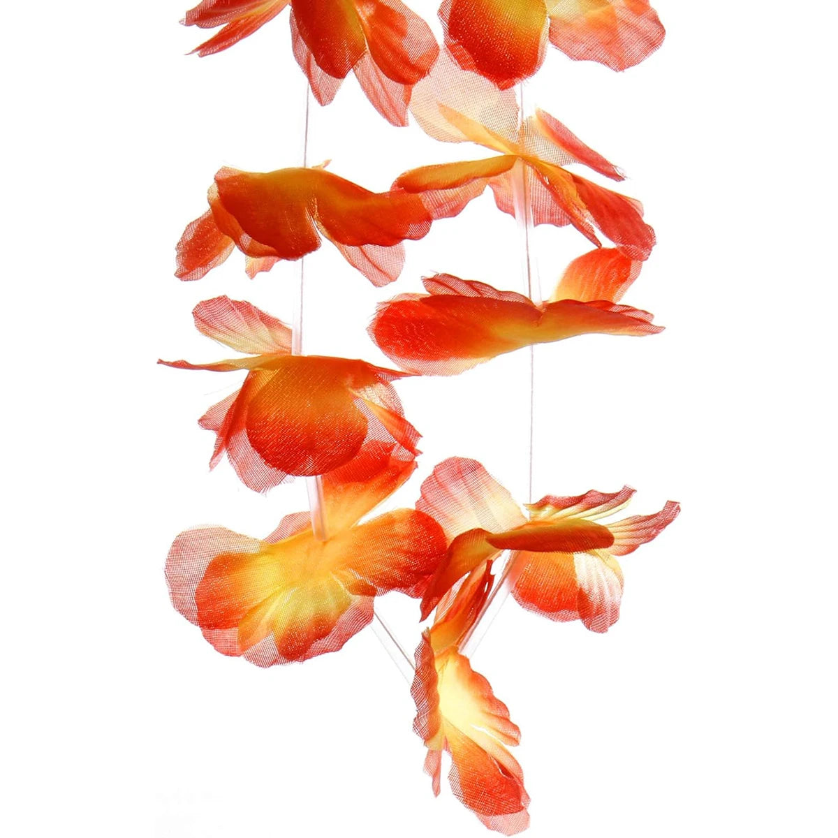 24/48Pcs Hawaii Party Artificial Flower Wreath Garland Summer Beach Theme Props Wedding Birthday Gatherings Decoration Supplies